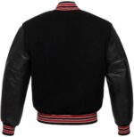 Black Red Baseball Varsity Jacket