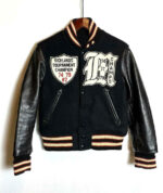 Black Whitesville Stadium Jumper Varsity Jacket