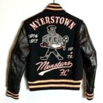 Black Whitesville Stadium Jumper Varsity Jacket
