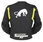 Black Yellow Furygan Motorcycle Akira Leather Jacket