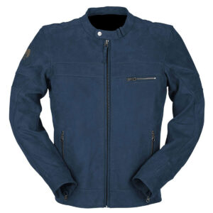 Blue Furygan Glenn Motorcycle Leather Jacket