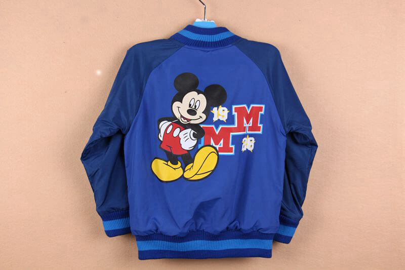 Blue Mickey Mouse Varsity Jacket (1) Blue Mickey Mouse Varsity Jacket