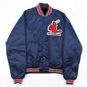 Blue Vintage Angry Bird Satin Jacket