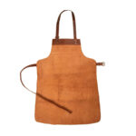 Brown Distressed Leather Apron For Hobbyists Woodwork