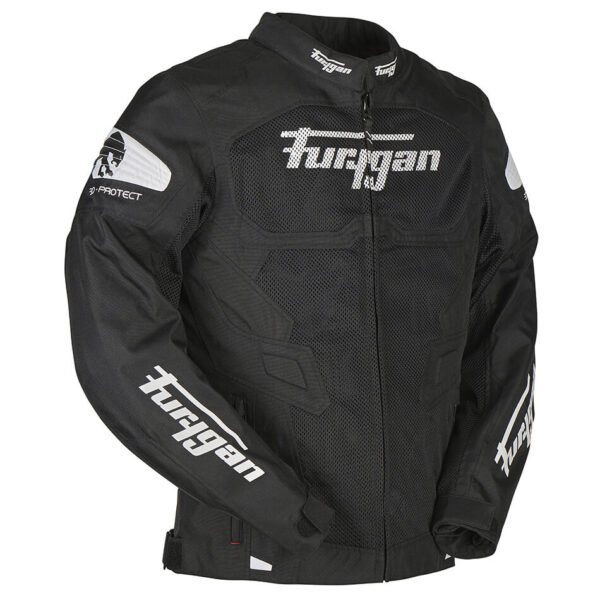 Furygan Atom Vented Black Textile Motorcycle Jacket