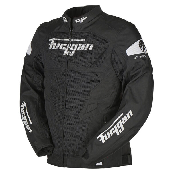 Furygan Atom Vented Black Textile Motorcycle Jacket