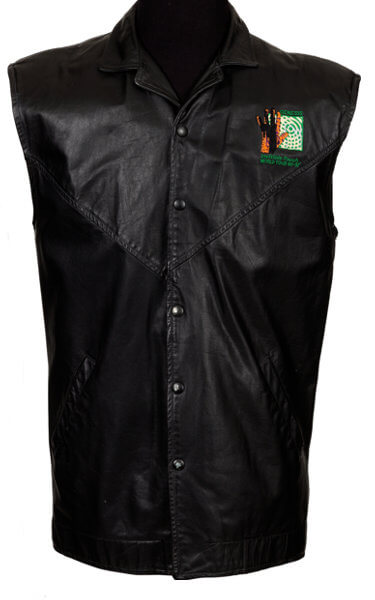 Genesis Invisible Touch World Tour Leather Vest (1) Genesis Invisible Touch World Tour Leather Vest
