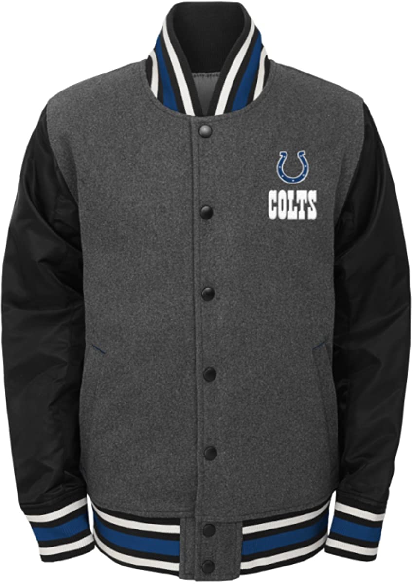 Indianapolis Colts Baseball Varsity Jacket (2) Indianapolis Colts Baseball Varsity Jacket