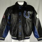 Indianapolis Colts Black Leather Jacket