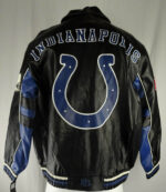 Indianapolis Colts Black Leather Jacket
