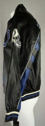 Indianapolis Colts Black Leather Jacket