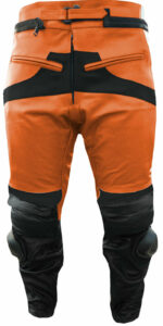 Orange Suzuki GSX Motorcycle Leather Pant