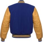 Royal Blue And Gold Baseball Varsity Jacket