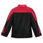 Spiderman Motocross Red Black Leather Jacket