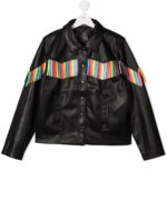 Stella McCartney Kids Rainbow Fringe Leather Jacket