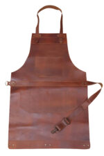 Tan Brown Leather Apron For Butcher Cooking