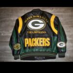 Vintage Green Bay Packers Super Bowl Leather Jacket