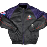 Vintage NBC Sports 90s Pro Player Leather Jacket
