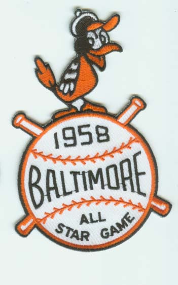 1958 MLB All Star Game Baltimore Orioles Patch (1) 1958 MLB All Star Game Baltimore Orioles Patch