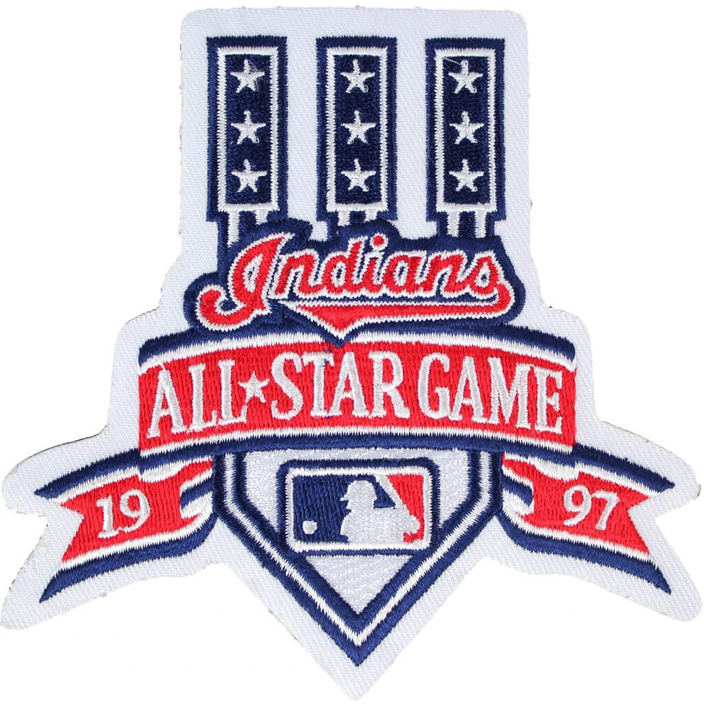 1997 MLB All Star Game Cleveland Indians Jersey Patch - Maker of