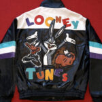 90s Looney Tunes Rap Hip Hop Leather Jacket