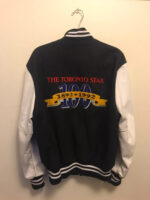Black 1992 Toronto Star Varsity Letterman Jacket