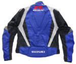 Black Blue Suzuki GSXR Motorcycle Racing Textile Jacket