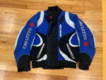 Black Blue Suzuki Motorcycle Racing Textile Jacket