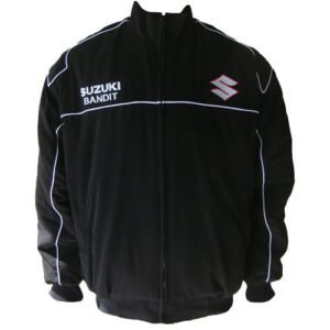 Black Suzuki Bandit Motorcycle Racing Textile Jacket
