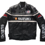 Black Suzuki GSXR Motorcycle Textile Jacket