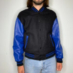 Black The Simpsons Varsity Jacket