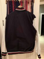 Black White Supreme Baseball Varsity Jacket