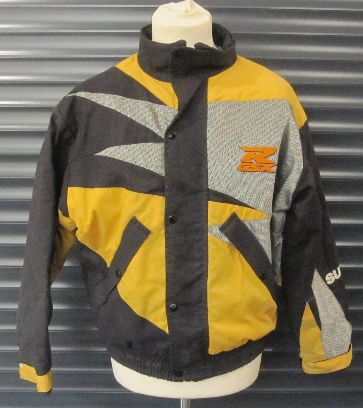 Black Yellow Suzuki GSXR Motorcycle Racing Textile Jacket 1 Black Yellow Suzuki GSXR Motorcycle Racing Textile Jacket