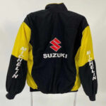 Black Yellow Suzuki Racing Windbreaker Jacket