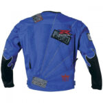 Blue Suzuki Motorcycle Detachable Sleeves Textile Jacket