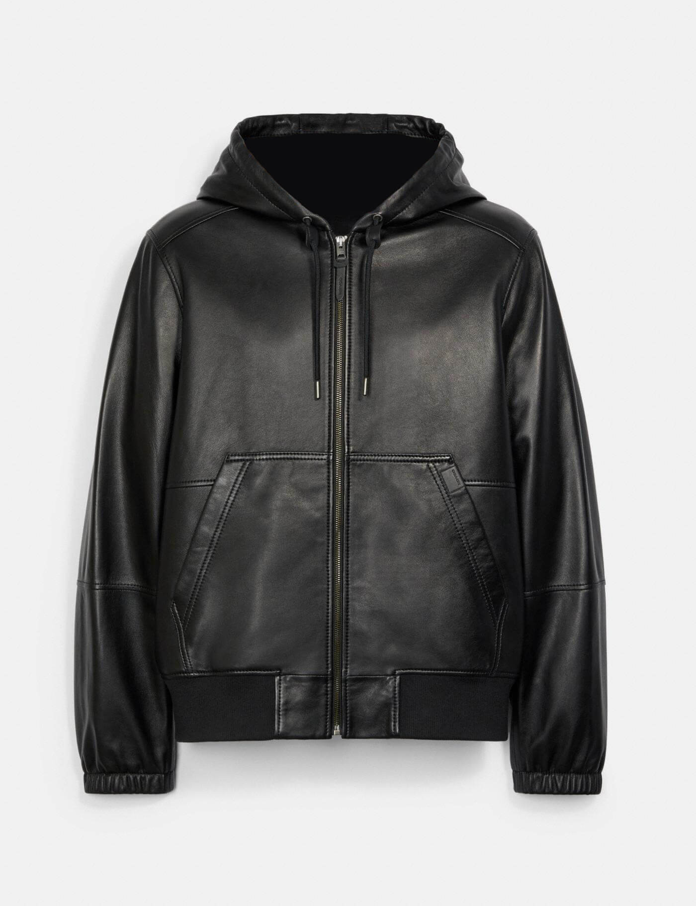 Coach Trainer Hooded Leather Jacket 2 Coach Trainer Hooded Leather Jacket