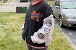 Disney Mickey Mouse 1001 Hellos World Tour 92 Varsity Jacket