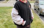 Disney Mickey Mouse 1001 Hellos World Tour 92 Varsity Jacket