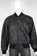 Disney Mickey Mouse Black Club Vintage Leather Jacket