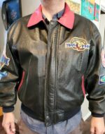 Disney Winnie The Pooh Black Leather Jacket