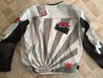 Gray Suzuki Motorcycle Joe Rocket Leather Jacket