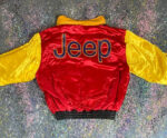 Jeff Hamilton Leather Satin Reversible Jeep Jacket