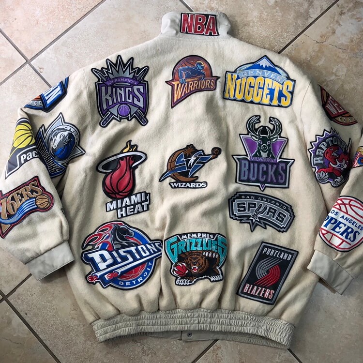 Maker of Jacket Fashion Jackets Vintage Jeff Hamilton NBA Wool Leather