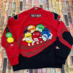 Jeff Hamilton Red NASCAR M&M Cotton Jacket