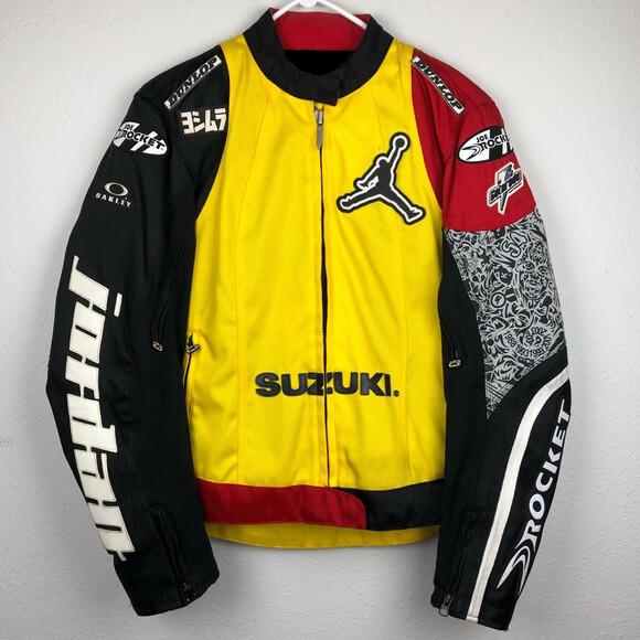 Jordan, Jackets & Coats, Air Jordan Suzuki Team Motorcycle Jacket