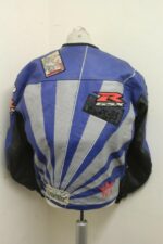 Joe Rocket Suzuki Motorcycle Blue Leather Jacket
