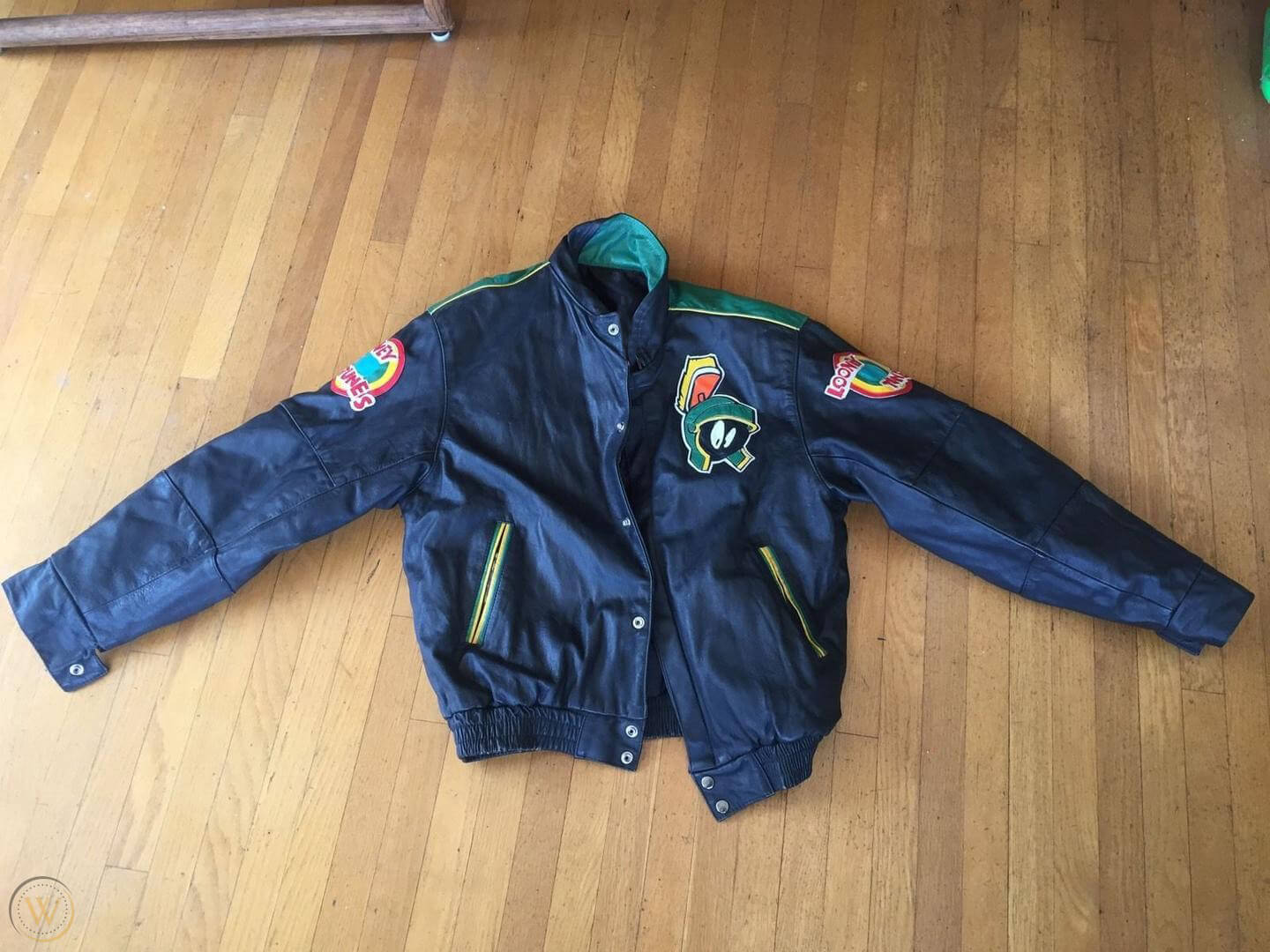 Marvin The Martian Looney Tunes Vintage Leather Jacket (2) Marvin The Martian Looney Tunes Vintage Leather Jacket