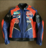 Mat Mladin Suzuki Motorcycle Racing Leather Jacket