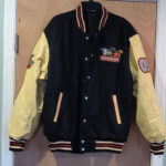 Mickey Mouse Racing Across America Varsity Jacket
