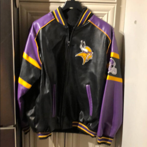 Minnesota Viking Football NFL Leather Jacket